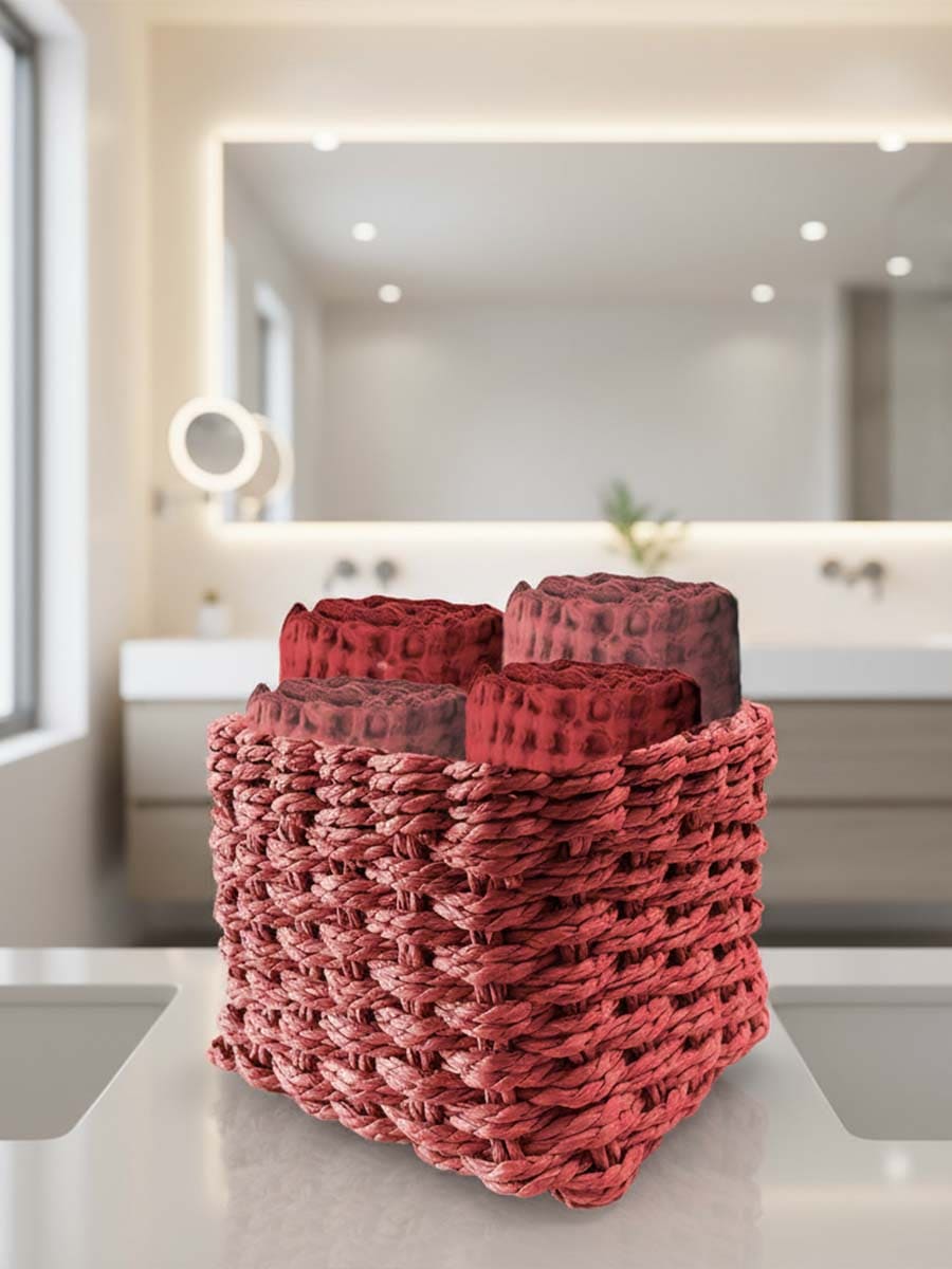 Set 4 Lavette in Spugna di Cotone Nido Waffle - Daunex